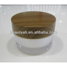 2g 5g 10g 15g 30g 50g 100g Double Wall Acrylic Wooden Jar